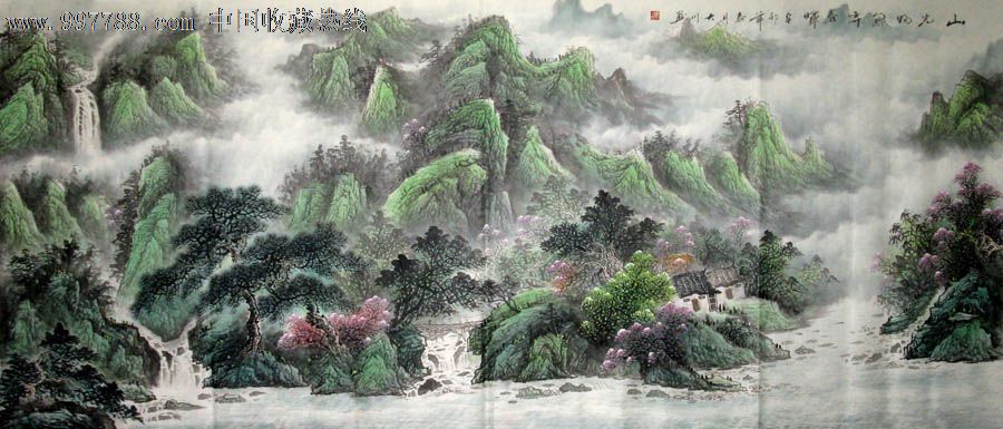 董大川·小八尺山水国画