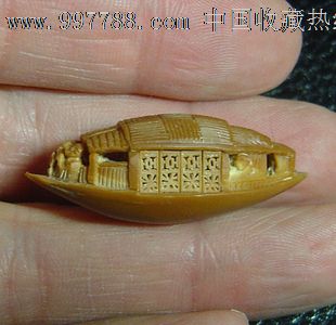 核雕橄榄核雕精工雕刻纯手工橄榄核雕核舟记