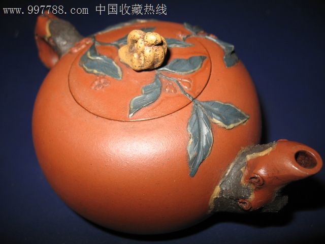 《佛手梅香壶-蒋蓉作品-清水泥紫砂茗壶