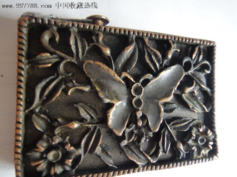 清代腰带扣.雕花精美