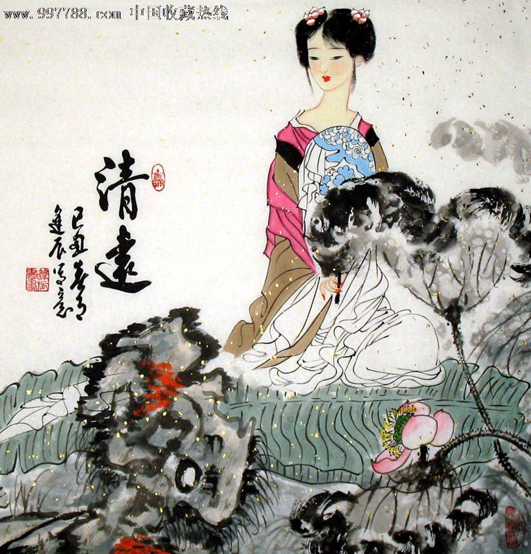 胡逢辰/国画/仕女画/装饰/19818