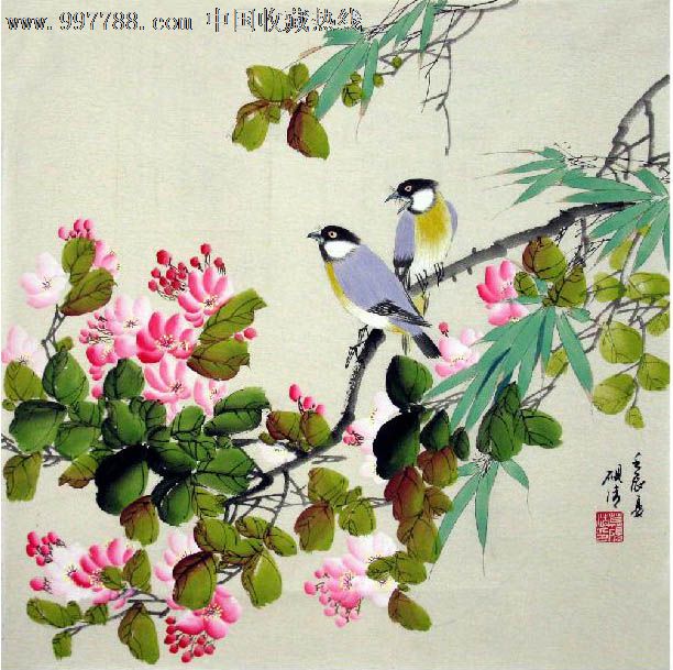 莫砚清·三尺斗方花鸟