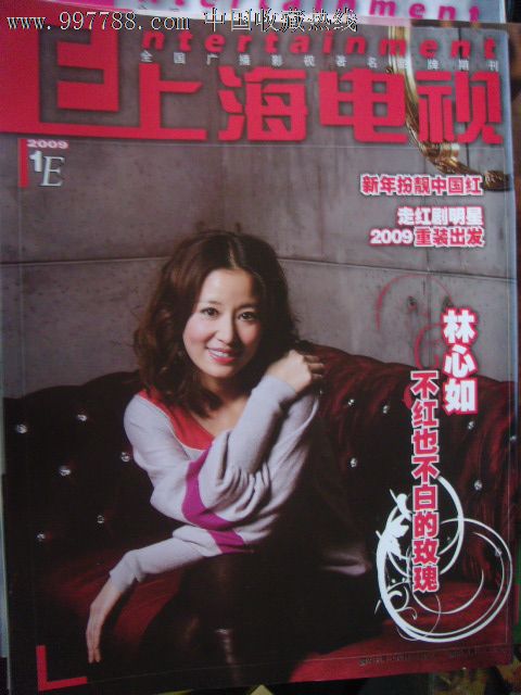 上海电视2009-1e周刊封面飞轮海封底林心如