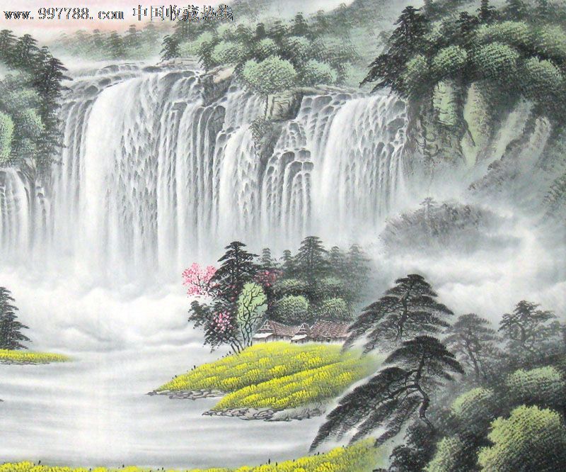 张德泉/国画/山水画/六尺/旭日东升/21954