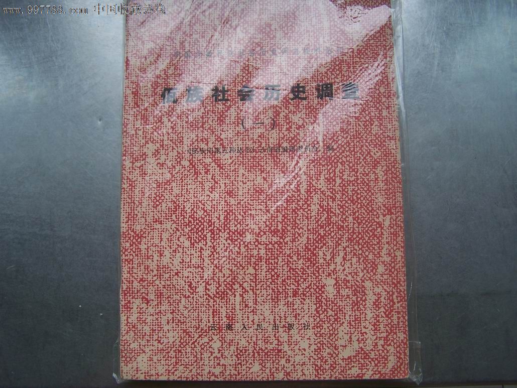 佤族社会历史调查(一)-文字期刊--se13190088-零售