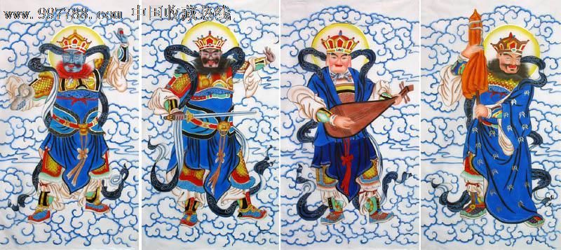 国画\/宗教\/条幅\/四大金刚\/17928