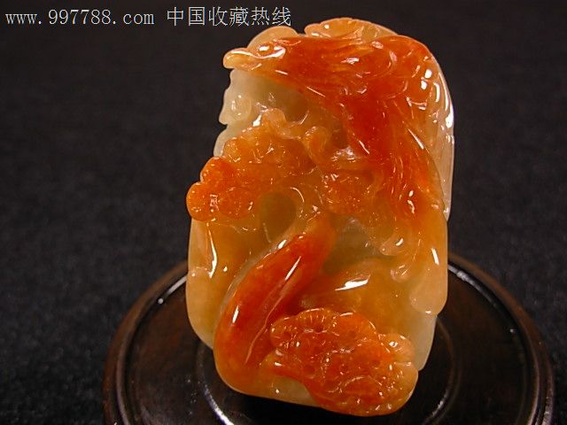 缅甸翡翠a货细腻红翡大展鸿图挂件送证7739l-se13418