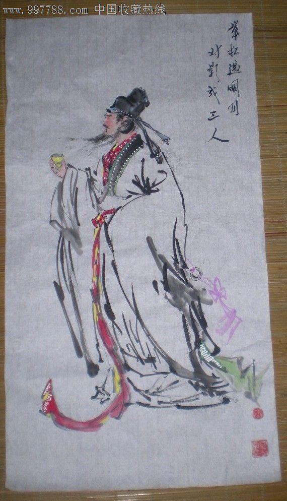 人物国画(太白醉酒)