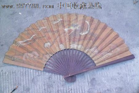 竹扇龙画中国制造包老