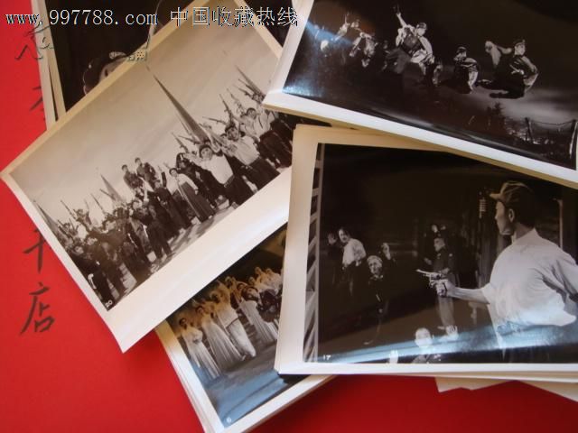 ★革命现代京剧(剧照)《奇袭白虎团》剧照黑白