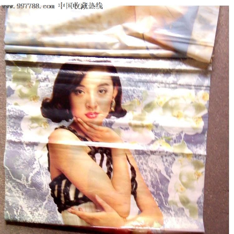 老挂历90年代美女明星塑料挂历:陈浩,关之琳,辛颖,柏安妮等8张