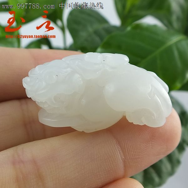 白玉貔貅挂件一级白超细苏工1648克