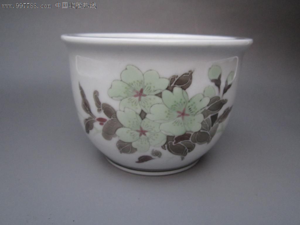 真品80年代醴陵花盆-彩绘瓷/彩瓷--se13845935-零售-7788收藏__收藏