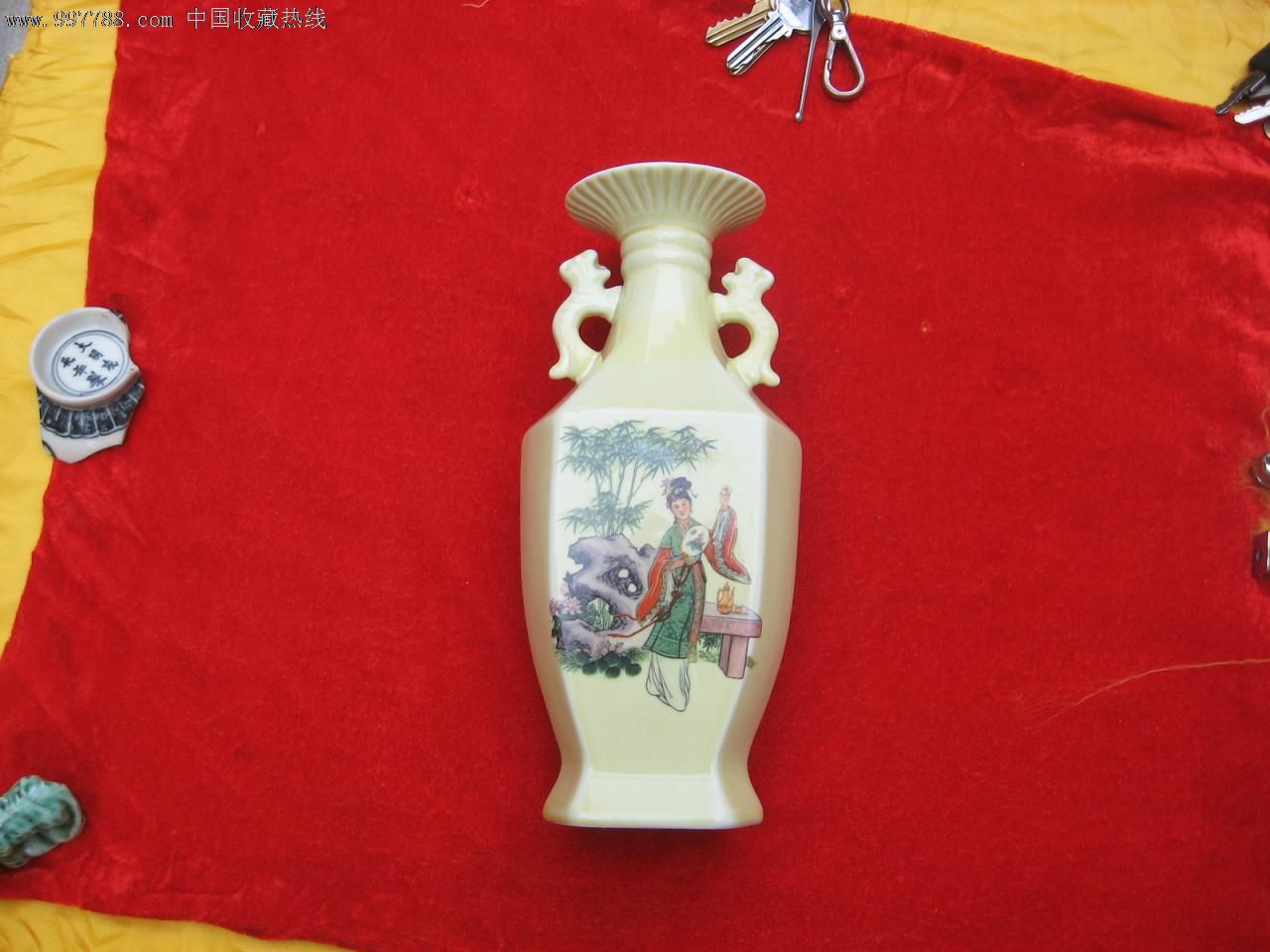 【酒瓶收藏】早期孩童寿星仙女人物一斤装酒瓶(完美品)