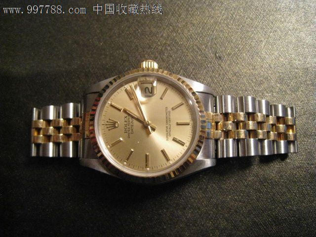 瑞士原装劳力士18k实金/钢女装腕表