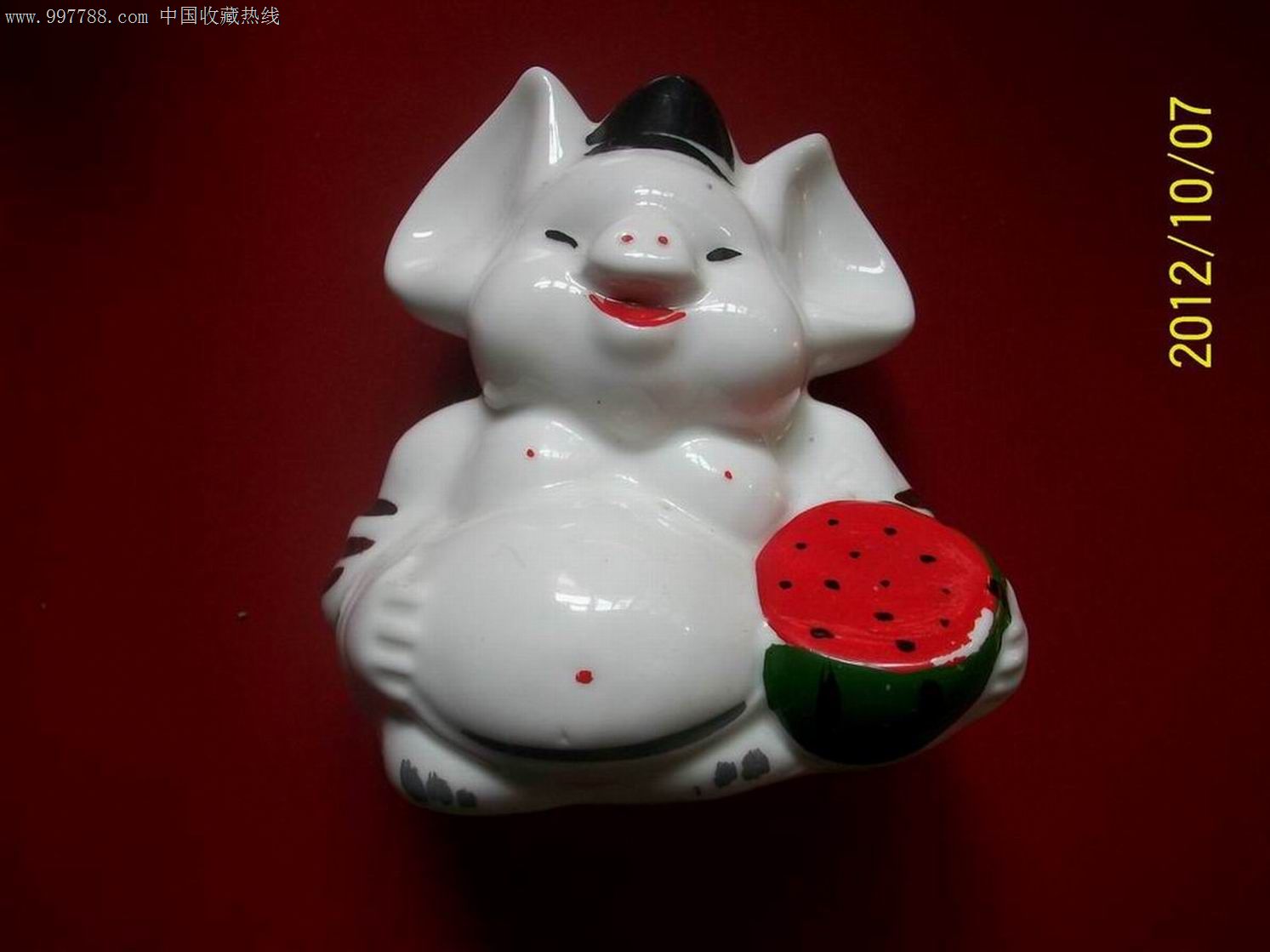 "猪八戒吃西瓜"存钱罐
