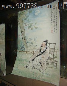 吕清华精品《夜坐》诗意画