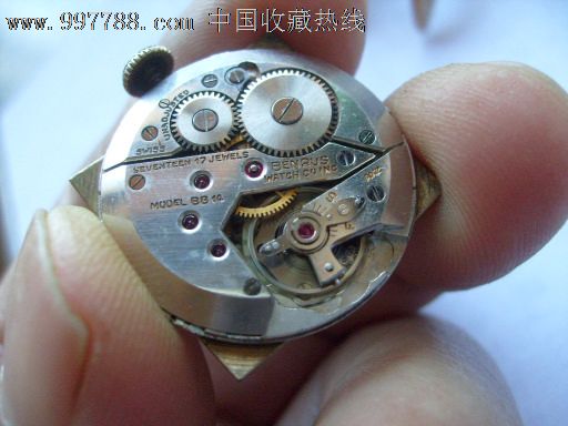 包金benrus牌小三针曲耳异形手表,手表\/腕表,机