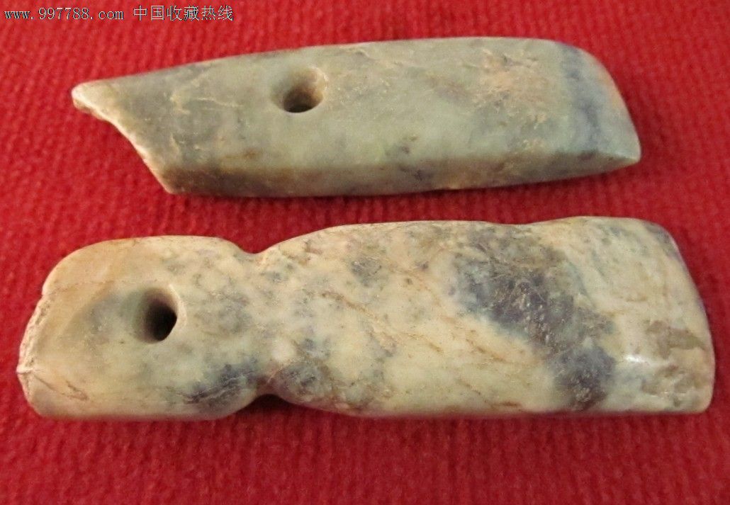 新石器时代的玉斧两个-价格:3200元-se14193157-石制工具-零售-7788