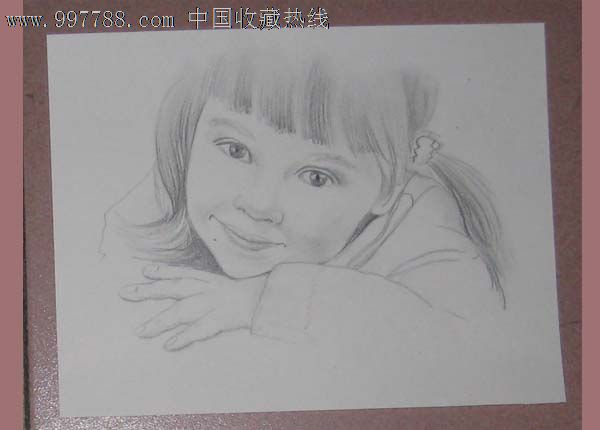 素描/速写,铅笔画原画,人物,21世纪初,16开【西画专营店】_第1张_七七