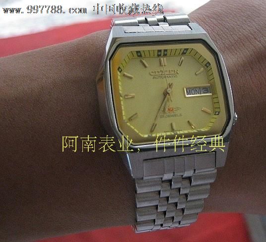 库存citizen日本正品西铁城全自动机械表男表90年代罕见方形_手表