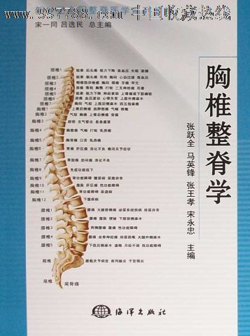 全新正版胸椎整脊学主编:张跃全,马英锋等海军出版社