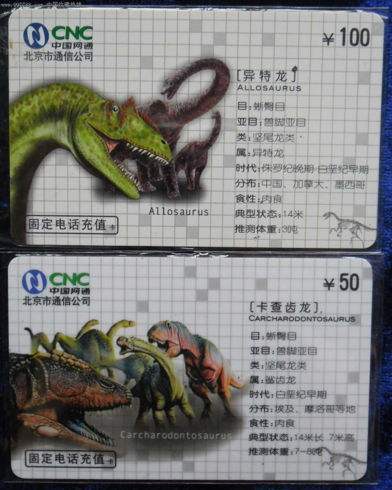 恐龙(2全-价格:2.5000元-se14518164-ip卡/密码卡-零售-7788老照片