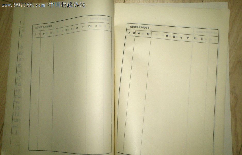 九十年代广电大学社会调查原始材料手册_其他
