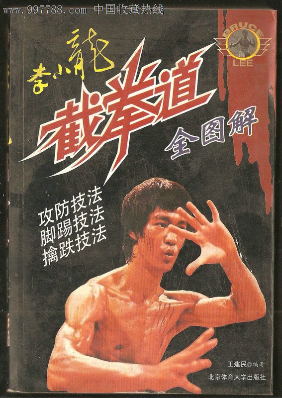 手绘李小龙脚踢 壁纸