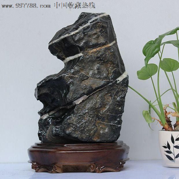 投资收藏桂灵石天然奇石原石可媲美白灵璧石gls016熊猫