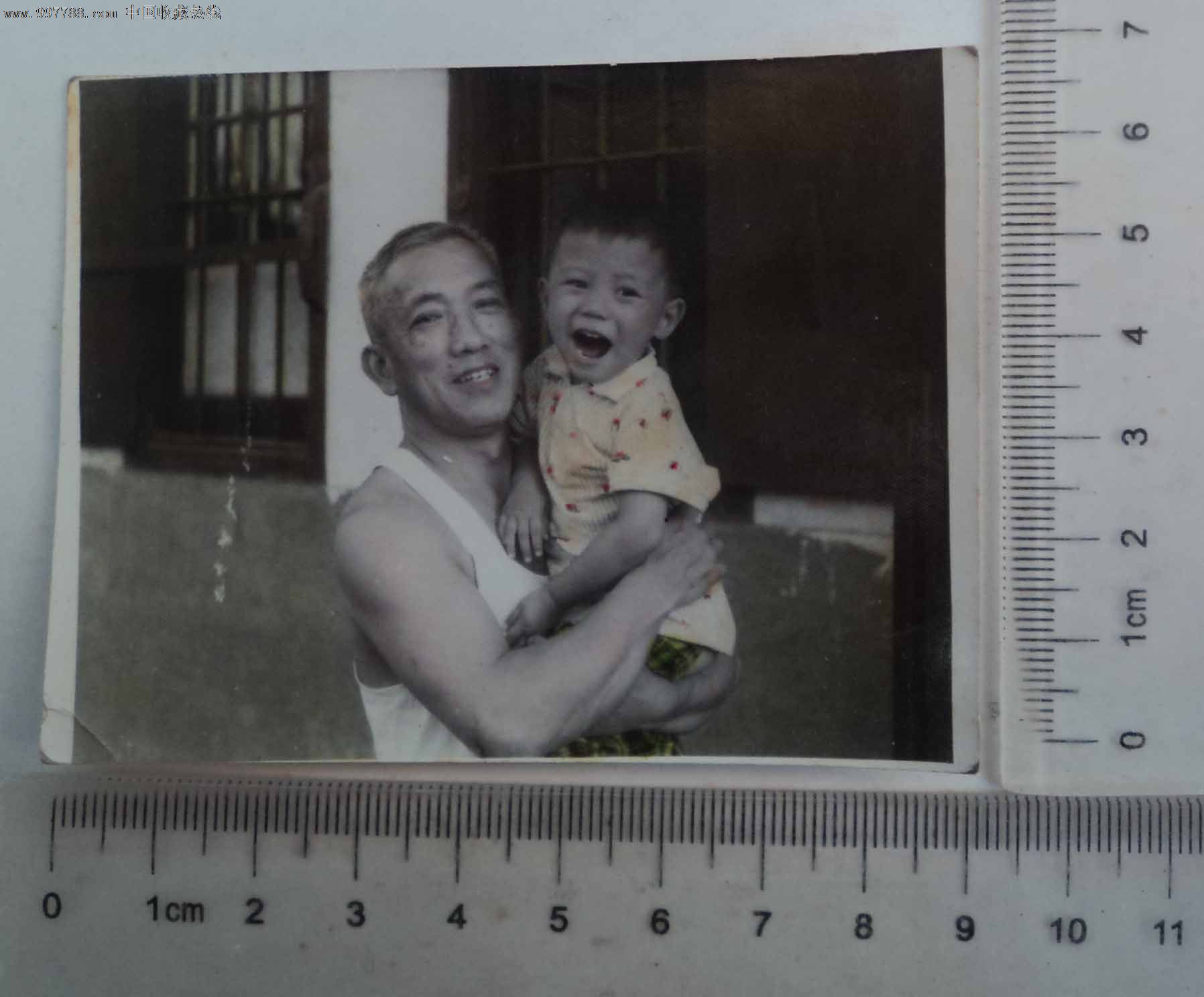 爷孙合影老照片