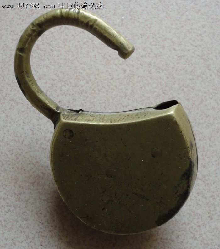 ALPS锁,铜锁\/铜钥匙,挂锁\/长命锁,民国,黄铜,其