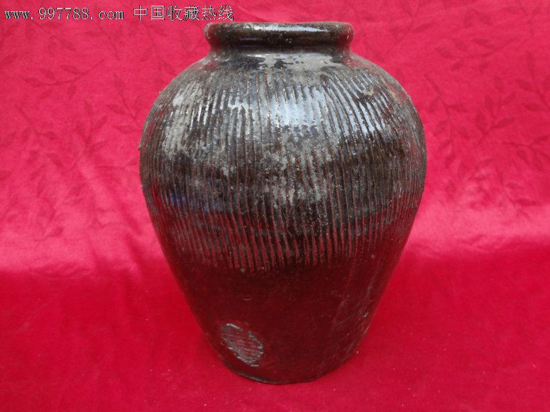 早期老瓷坛-酱釉瓷瓮瓷罐瓷缸_价格320.
