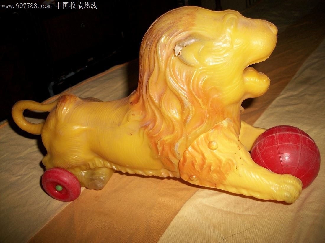 老狮子玩球