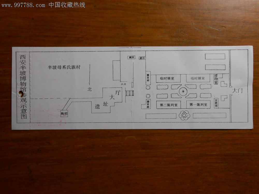 0096972西安半坡博物馆参观券