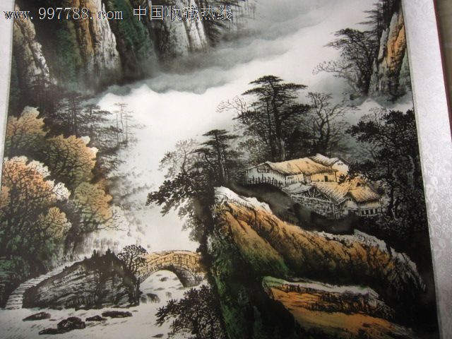 两幅可收藏的山水图,溪山泛舟,溪山幽居