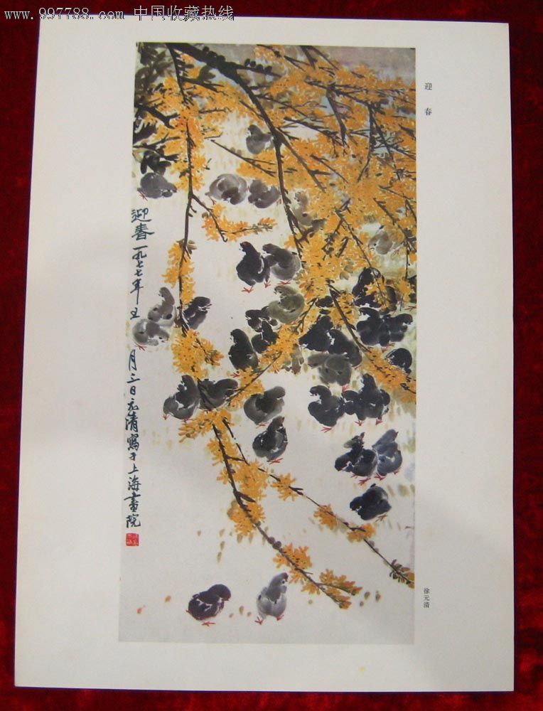 8开画页:迎春(徐元清作)