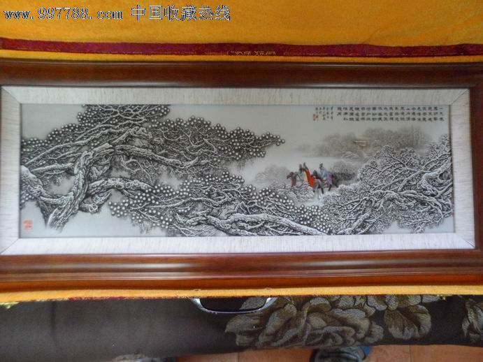 张松茂老师再版单独主题-三顾茅庐瓷板画.