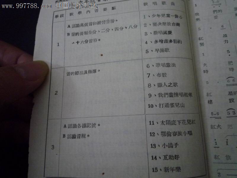 台山县台城镇小学中年级音乐教材:小学歌曲选