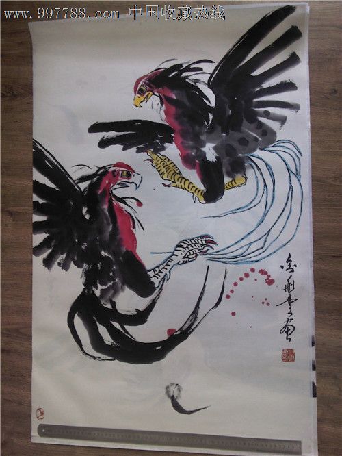 斗鸡图
