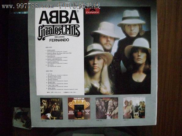 ABBA乐队,老唱片\/胶片,黑胶密纹唱片,八十年代