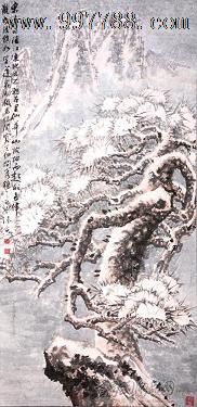 水墨/写意画法,,年代不详,,其他尺寸,,未装裱,,宣纸, 简介: 张寅