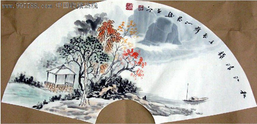 于沁君·扇面山水-se16050927-山水国画原作-零售