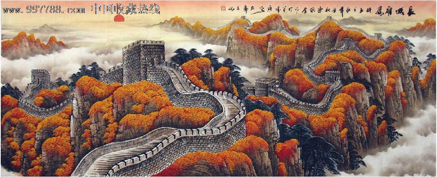 陈炳奎·小八尺长城山水-se16303944-山水国画原作