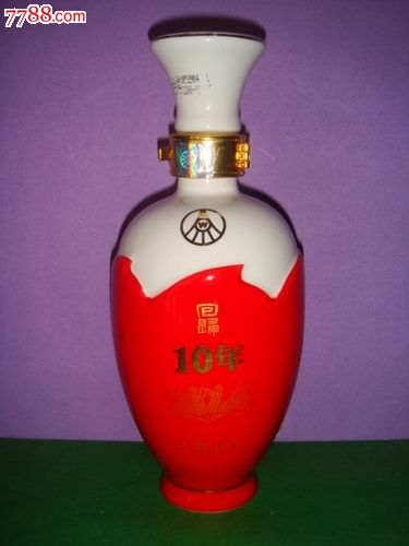 精美陶瓷五粮液富贵有余回归10年纪念酒瓶