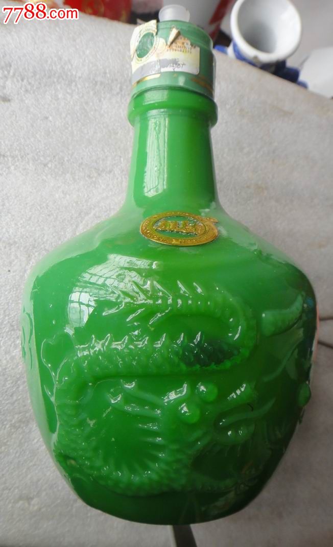 泸州珍宝坊酒酒瓶(无盖),酒瓶,年代不详,白酒瓶