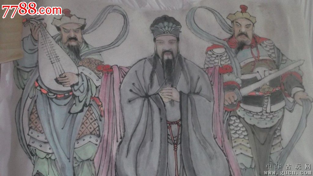 四大金刚和三一教主,人物完整,是裁出来的