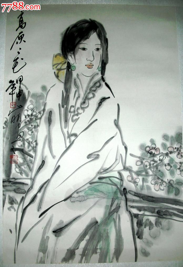 吴三明人物画68*45cm