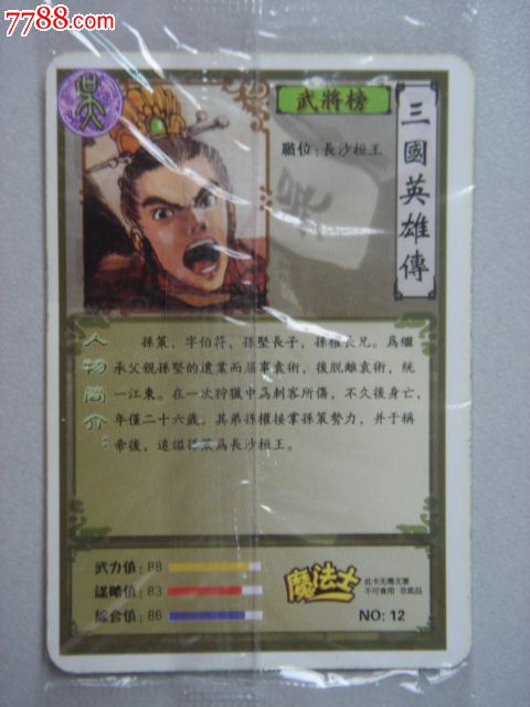 三国英雄传(12)-孙策(魔法士)