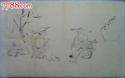 【民国牧童人物原画稿-价格:45元-se16732709-素描/速写-零售-7788